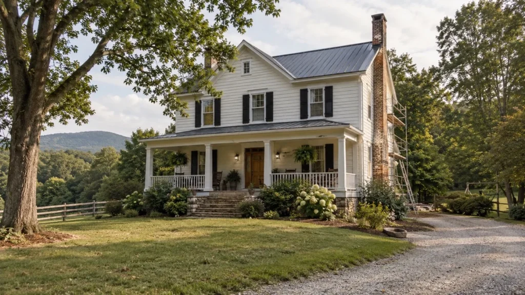 an older historic home in rural virginia